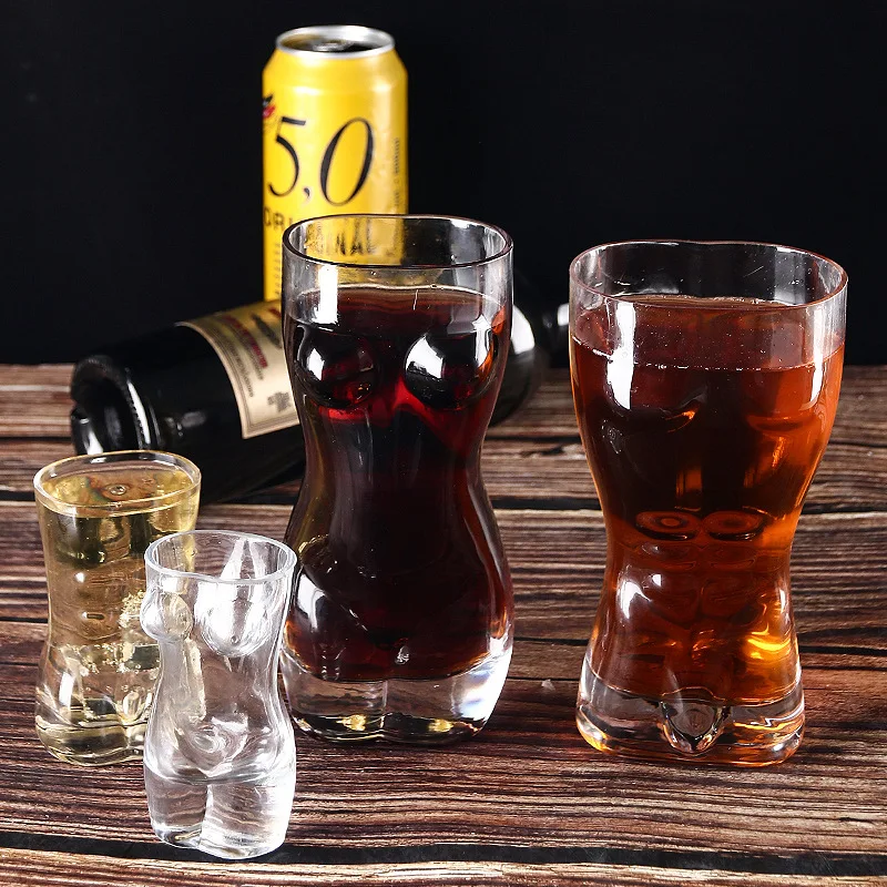 Wine Beer Mix - زجاج نبيذ مثير مزدوج الجدار للرجال