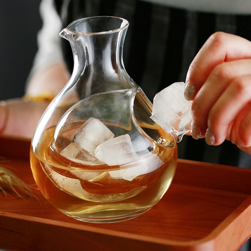 Wine Beer Whiskey - إبريق زجاجي كريستالي شفاف خالٍ من