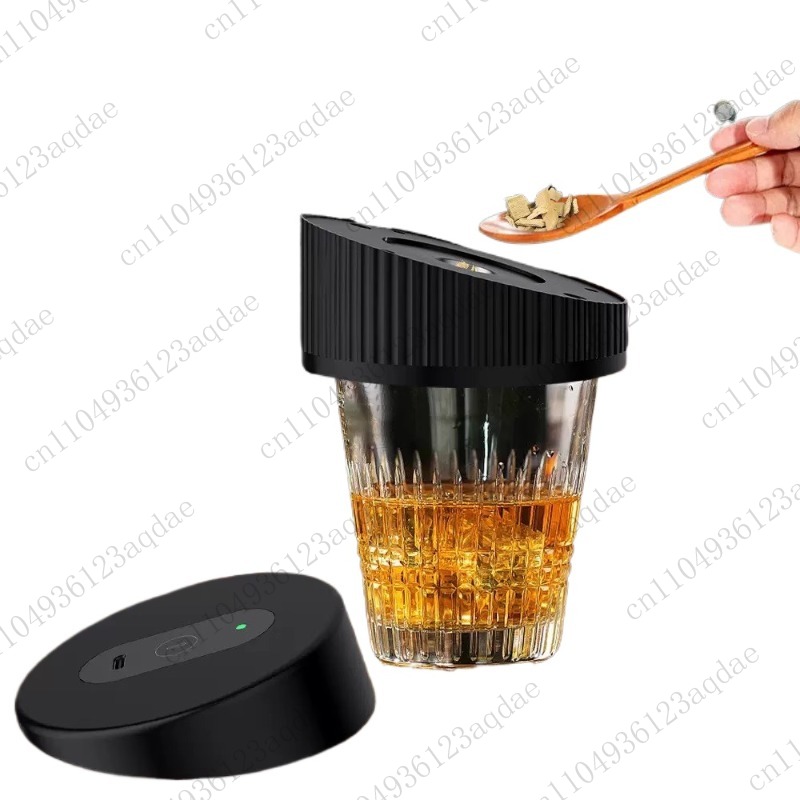 Beer Wine Kit - طقم مدخن كوكتيل الويسكي الكهربائي، مجموعة