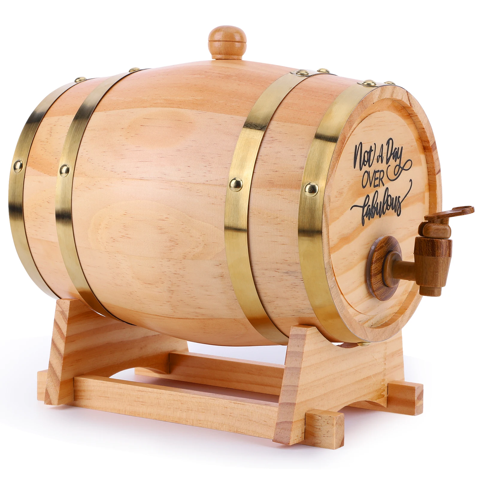 3L برميل ويسكي خشبي مع حامل بر - مراجعة Wine Beer Whiskey وسعره