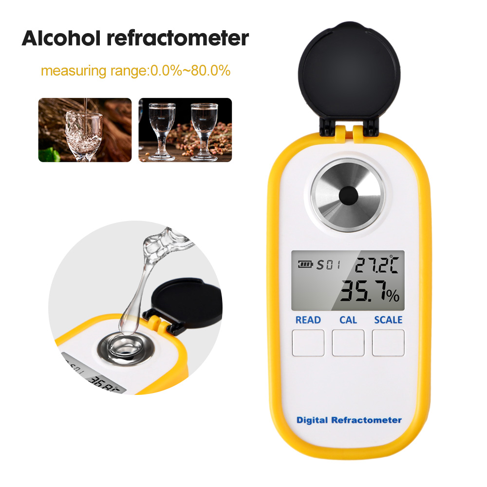 مقياس انكسار الكحول الرقمي 0-8 - مراجعة Wine Beer And Spirits وسعره