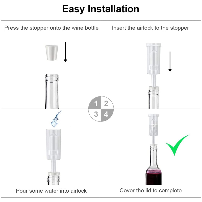 طقم أغطية تخمير AC88 مع 6 سداد - مراجعة Beer Wine Kit وسعره