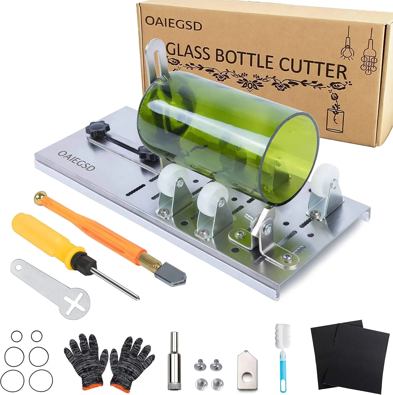 قطاعة زجاجات زجاجية مطورة ، مج - مراجعة Beer Wine Kit وسعره