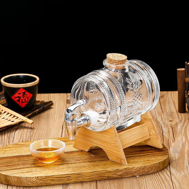 1L الزجاج ويسكي برميل برميل نب - مراجعة Wine Beer Whiskey وسعره