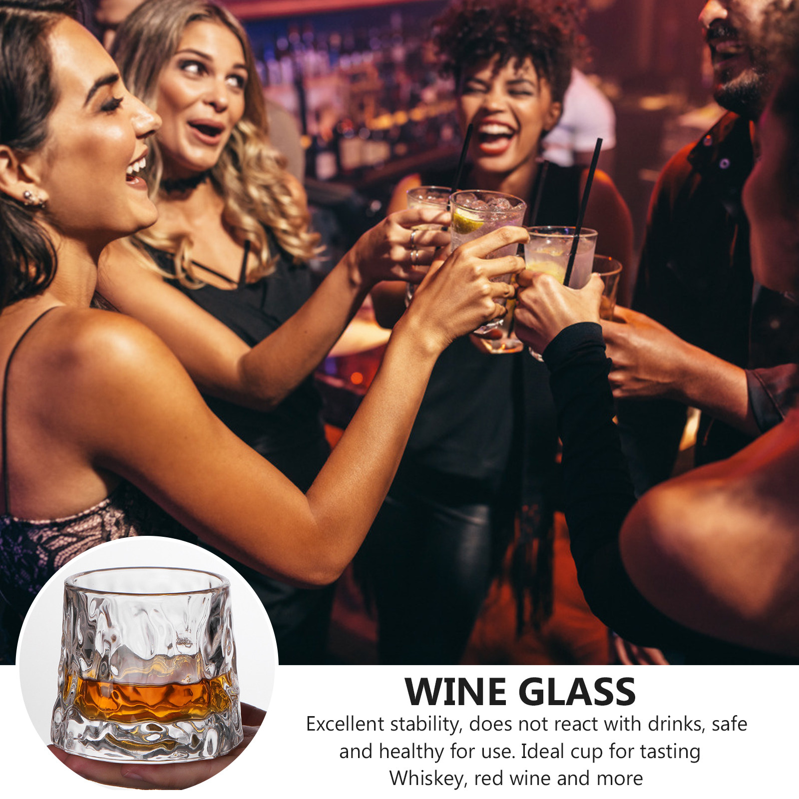 كأس نبيذ مطروق يدويًا، كوب تذو - مراجعة Wine Beer Whiskey وسعره
