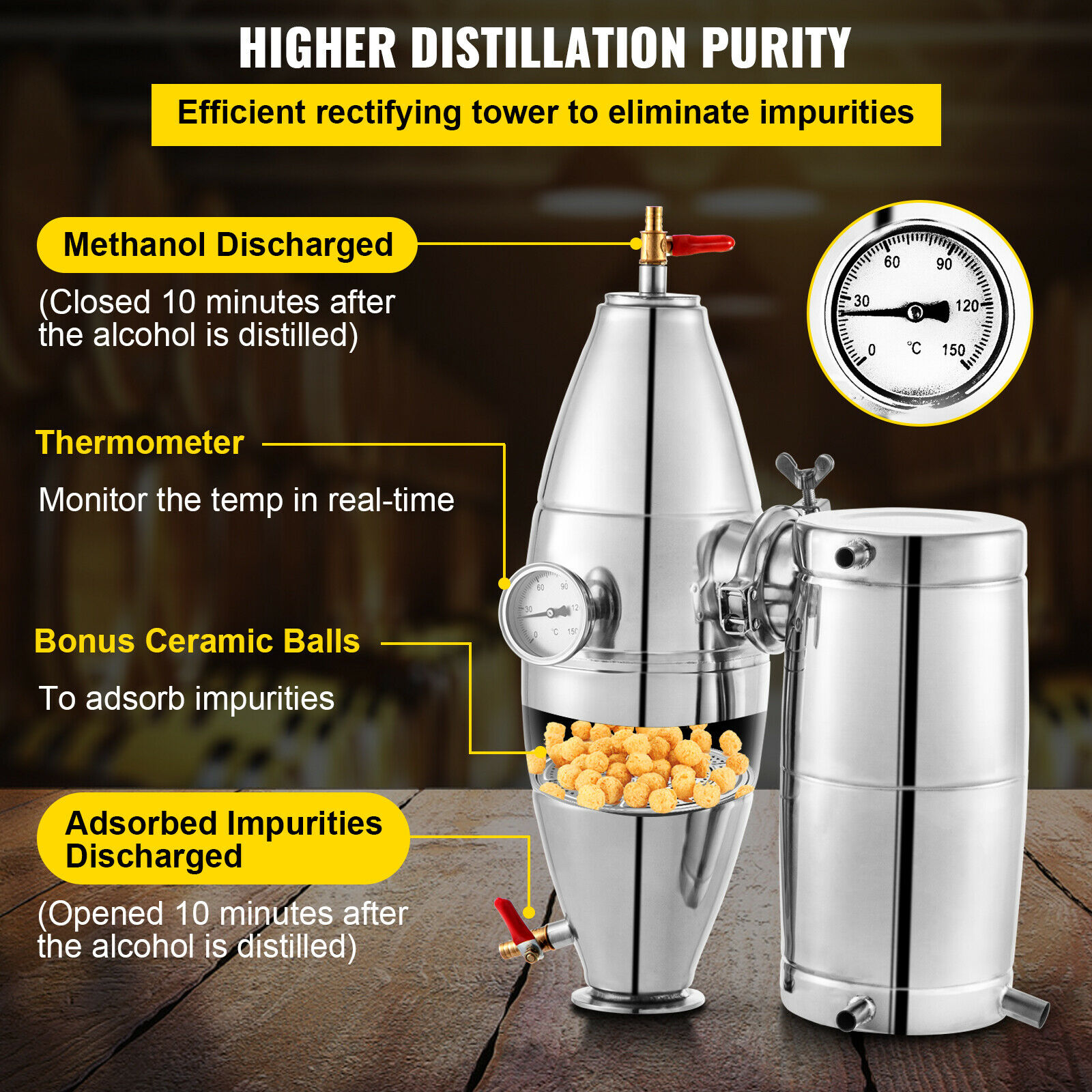 SucceBuy 20L-70L آلة تقطير الك - مراجعة Beer Wine Kit وسعره